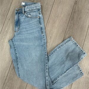 Garage Light Blue Straight Leg Jeans